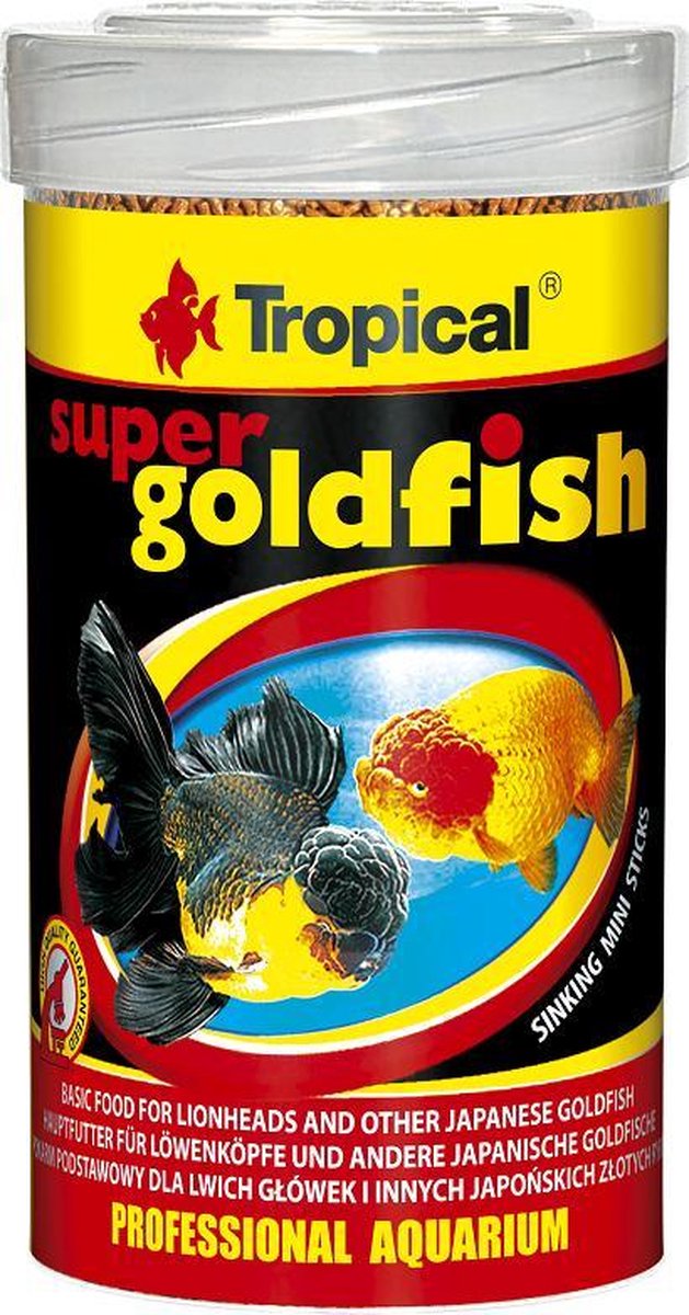 Tropical Super Goldfish Mini Sticks 100ml | Goudvis voer | Sluierstaartvoer