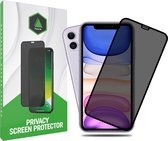 Prisma NL® iPhone Privacy Screenprotector voor iPhone XR & iPhone 11 - Anti Spy - Premium - Screenprotector - Beschermglas - Gehard glas - 9H Glas - Zwarte rand - Tempered Glass - Full cover