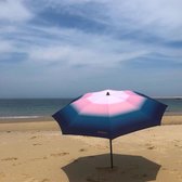Strandparasol Psyché Poeder Roze van Klaoos - 100% in Europa gemaakte Parasol van gerecycled plastic