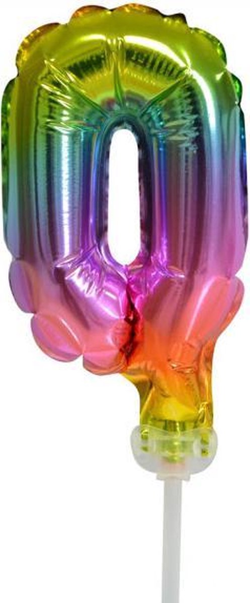 Helium cijfer ballon 0