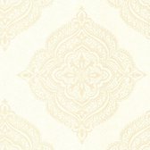 Dutch Wallcoverings vliesbehang medaillon - grijs