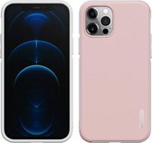 wlons PC + TPU schokbestendige beschermhoes voor iPhone 12/12 Pro (roze)
