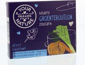 Groentebouillonblokjes zoutarm Your Organic Nature (5 doosjes) - Doosje 60 gram - Biologisch