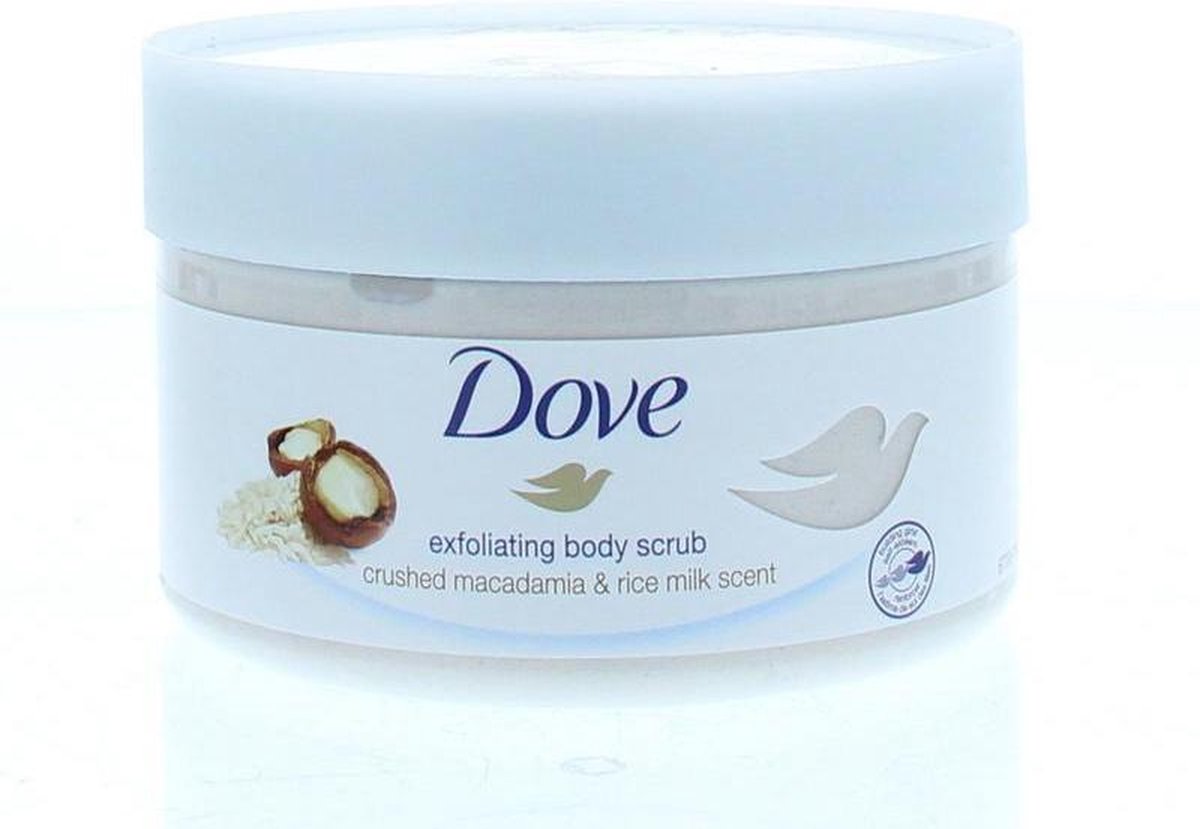 Dove Nourishing Body Scrub with Macadamia and Rice Milk (Exfoliating