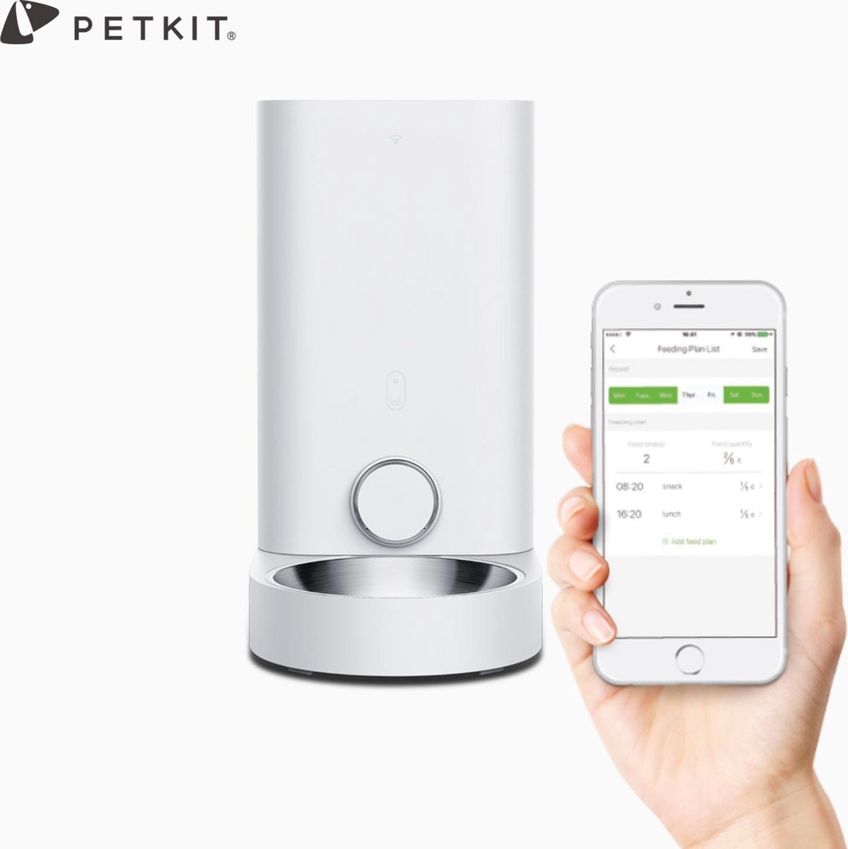 PETKIT - Automatische voerbak - Voerbak Kat - met App - Vershoudend - Voerautomaat