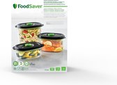 FoodSaver 0- Ensemble de conteneurs pour aliments frais - 0,7+1,2+1,8l