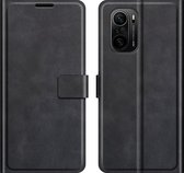 Deluxe Book Case - Xiaomi Poco F3 Hoesje - Zwart