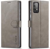 Luxe Book Case - Samsung Galaxy A52 / A52s Hoesje - Grijs