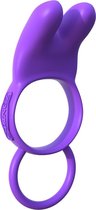 Twin Teazer Rabbit Ring - Purple - Cock Rings -