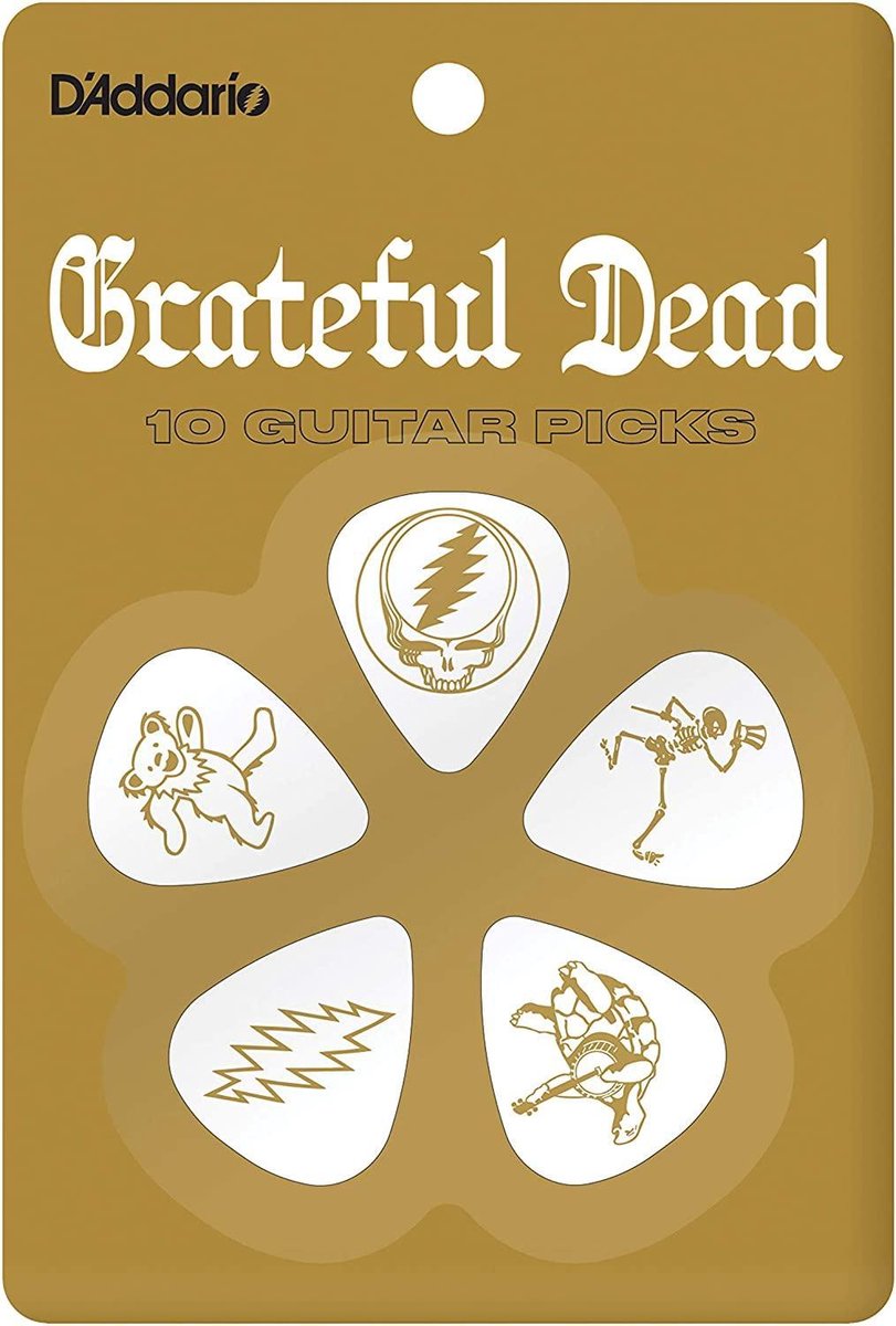 D'Addario Grateful Dead Plectrum 10-pack Medium 0.70 mm