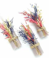 Kaarsen-Kaarsen set cadeau-Geschenk set- Droogbloemen met kaarsen-6 stuks Beige -Decoratieve accessoires-cadeau