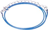 Blauw basis koord ketting 1.5 mm -45 cm-Sieraden maken-Charme Bijoux