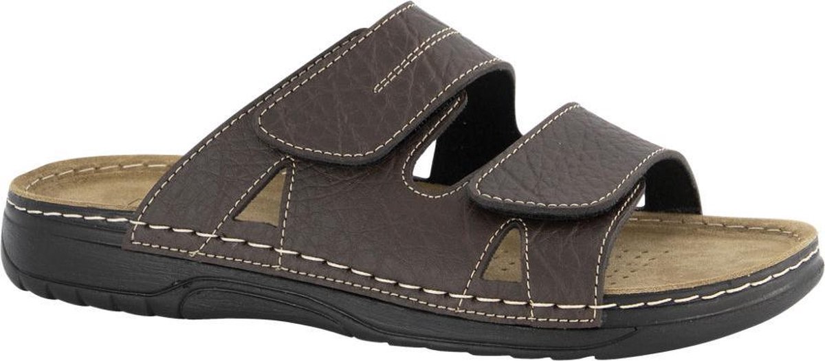 Easy Street Heren Bruine slipper - Maat 45 | bol.com