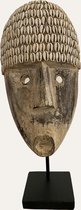 Papua masker met schelpen H55  - Trendy
