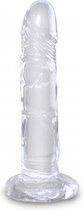 King Cock Clear 6" Cock - Realistic Dildos - Strap On Dildos