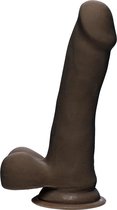 The D - Slim D - 6.5 Inch With Balls Ultraskyn - Chocolate - Realistic Dildos -