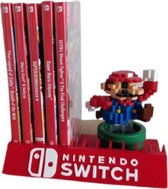 Nintendo Switch Spellen Houder - Nintendo Switch Accessoires - Game houder voor Nintendo Switch spellen - Rood