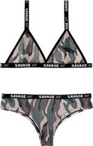 Savage AF Camouflage BH-Set - M/L