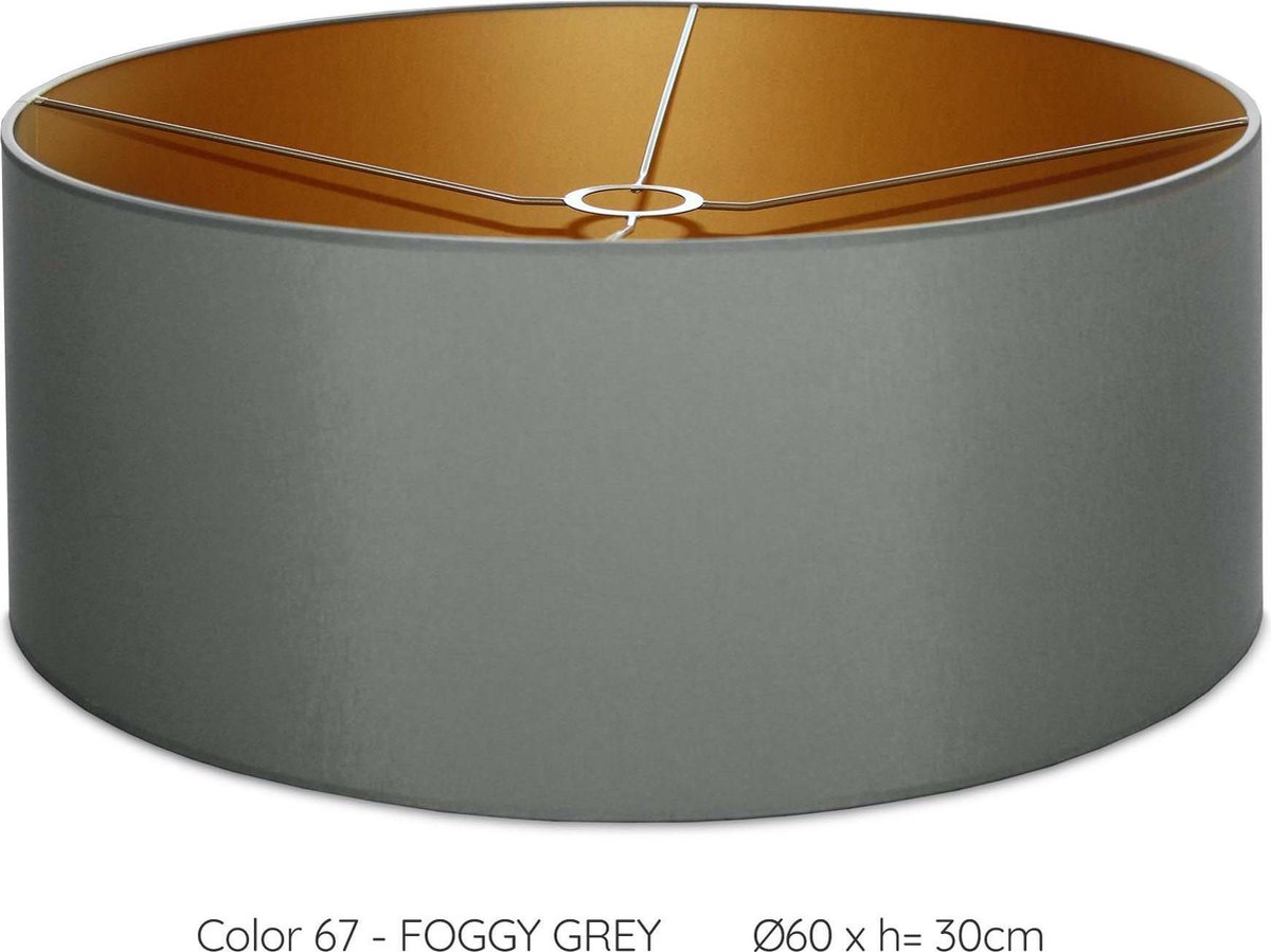 Lampenkap cilindervormig - Ø60 x h= 30cm - Foggy Grey