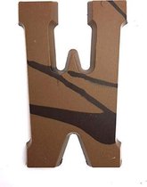 Joe & Mien Ambachtelijke Chocolade letter 'W' - Melk - 1 x 200 gram