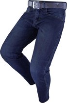 Motorjeans met stretch Route man blauw