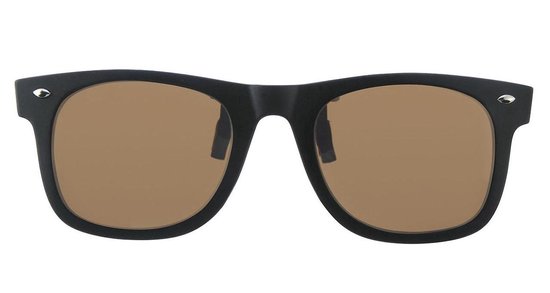 Polariserende Brown Flip Opklapbare Clip-On Opzetter Zonnebril Voorhanger Opzetbril