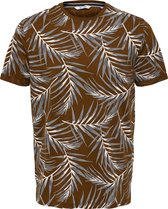 ONLY & SONS ONSIASON SLIM SS AOP TEE Heren T-shirt - Maat M