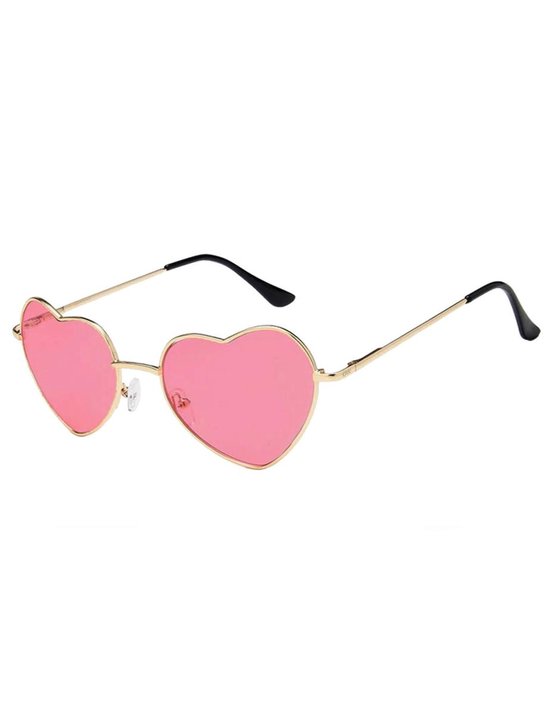 KIMU hartjes roze goud - hippie bril vintage seventies | bol.com