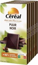 6x Cereal Chocotablet Puur 80 gr