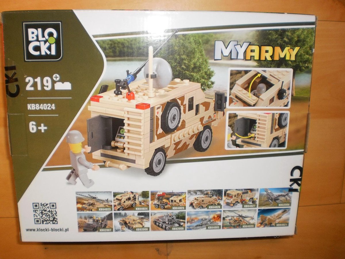 Blocki Bouwstenen Scout car my army legervoertuig