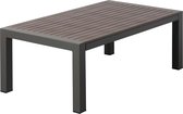 Brulo - aluminium-lounge - Tuintafel - 100 x 60 x 40 cm - bijzettafel - tuin - tafel - polywood