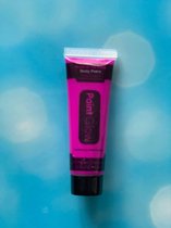 Body Paint - Neon make up - Glow in the dark purple - Glow in the dark Face & Body paint - water washable  - Creates its own light - for special effects - paintglow products - 1/2fl:OZ./14.2m