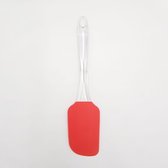 Siliconen Spatel heetbestendig- Deegschapper 25 cm- Kookspatel keuken Rood