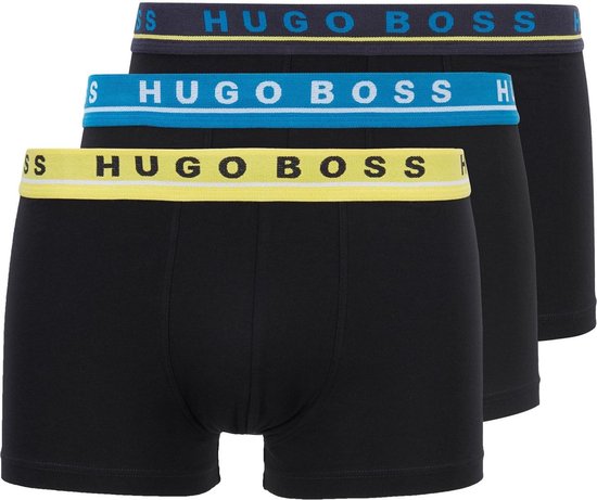 Hugo Boss Brief (3-pack) Onderbroek - Mannen - zwart/geel/blauw | bol.com