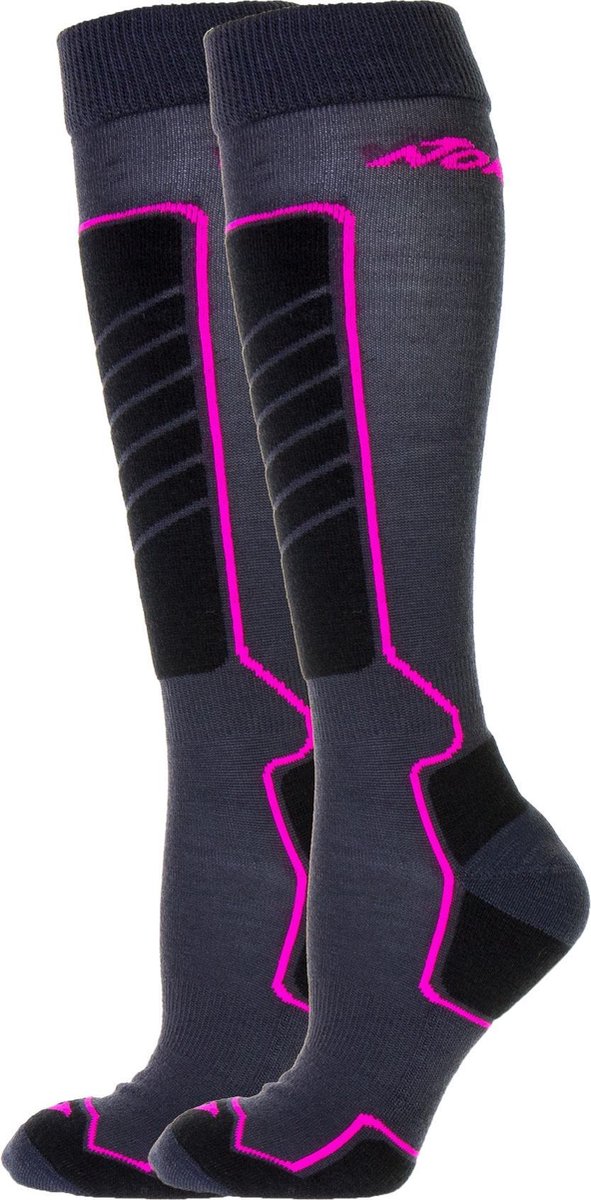 Nordica All Mountain Wintersportsokken – Unisex duopack donker Grijs