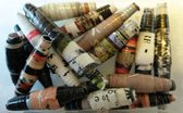 Upcycle kralen, gemaakt van glossy papier, 27 x 6 mm, 50 stuks