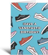 Vanstastic Birthday - Wenskaart - Cadeau - Geschenk - Sneakers - Scholieren - Verjaardag - Kaart