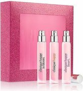 Clinique A Little Hapiness Giftset - Happy 5 ml eau de parfum spray + Happy Heart 5 ml eau de parfum spray + Happy In Bloom 5 ml eau de parfum spray - cadeauset voor dames