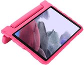 Samsung Tab A7 Lite Case Enfants - couverture arrière de preuve Kids - enfants tablette portable avec poignée - Rose