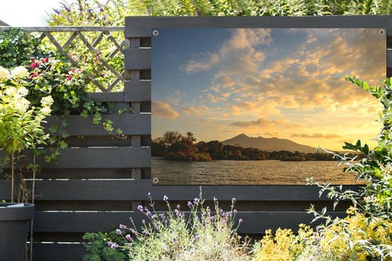 Sunset by the lake at Ometepe in Nicaragua Garden poster 120x80 cm - Toile de jardin / Toile d'extérieur / Peintures d'extérieur (décoration de jardin)