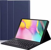 Smart Keyboard Case met toetsenbord voor Samsung Galaxy Tab A 10.1” 2019 ( Galaxy Tab T510 / T515 ) - Magnetically Detachable - Wireless Bluetooth Keyboard hoesje Donker Blauw - Co