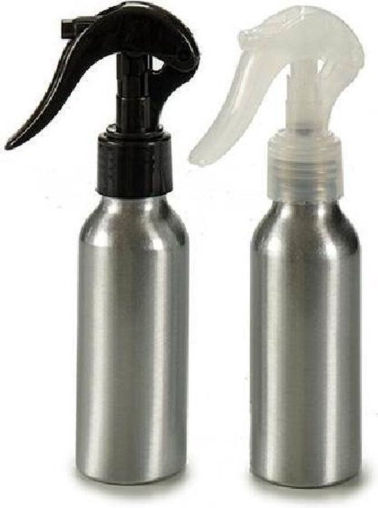 Sprayflacon Leeg - Set van 2 - RVS - Sprayflesjes 100ML - Spuitfles - Sprayflesjes - Sprayfles - Water Verstuiver - Spray Bottle