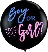 Gender Reveal Ballon - Gender reveal versiering - Boy or Girl - Babyshower - 90 cm - Zwangerschap