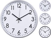 Horloge murale - Horloge de cuisine - Horloge de cantine - 30cm - Wit
