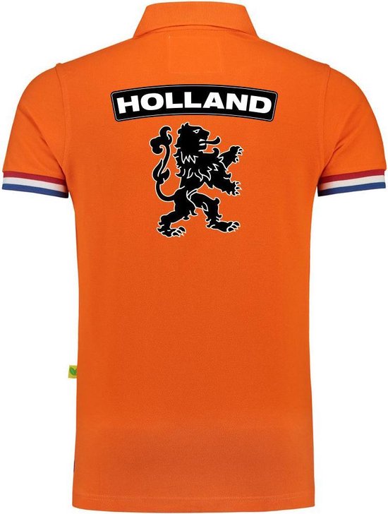 Luxe Holland supporter poloshirt met leeuw 200 grams oranje EK / WK voor  heren L | bol.