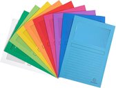 Insteekmappen A4 - 25 stuks, 22 x 31 cm, Duurzaam, Gerecycleerd - L-Map, Venstermappen, Dossiermappen - Assorti kleuren - ACROPAQ