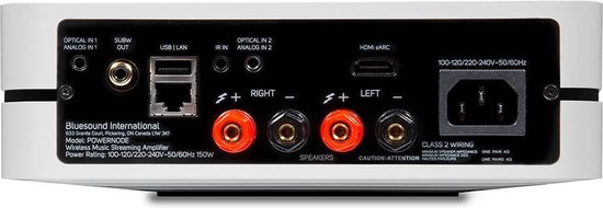Bluesound Powernode - Draadloze Muziek Streaming Versterker met HDMI - Wit van Bluesound — afbeelding 5