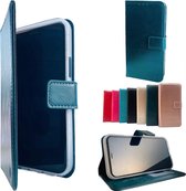 HEM Samsung Galaxy S21 Ultra Donker Groene Wallet / Book Case / Boekhoesje/ Telefoonhoesje / Hoesje Samsung S21 Ultra met vakje voor pasjes, geld en fotovakje