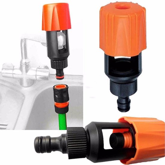 Adaptateur de tuyau d'arrosage - adaptateur de robinet de tuyau d'arrosage  -... | bol.com