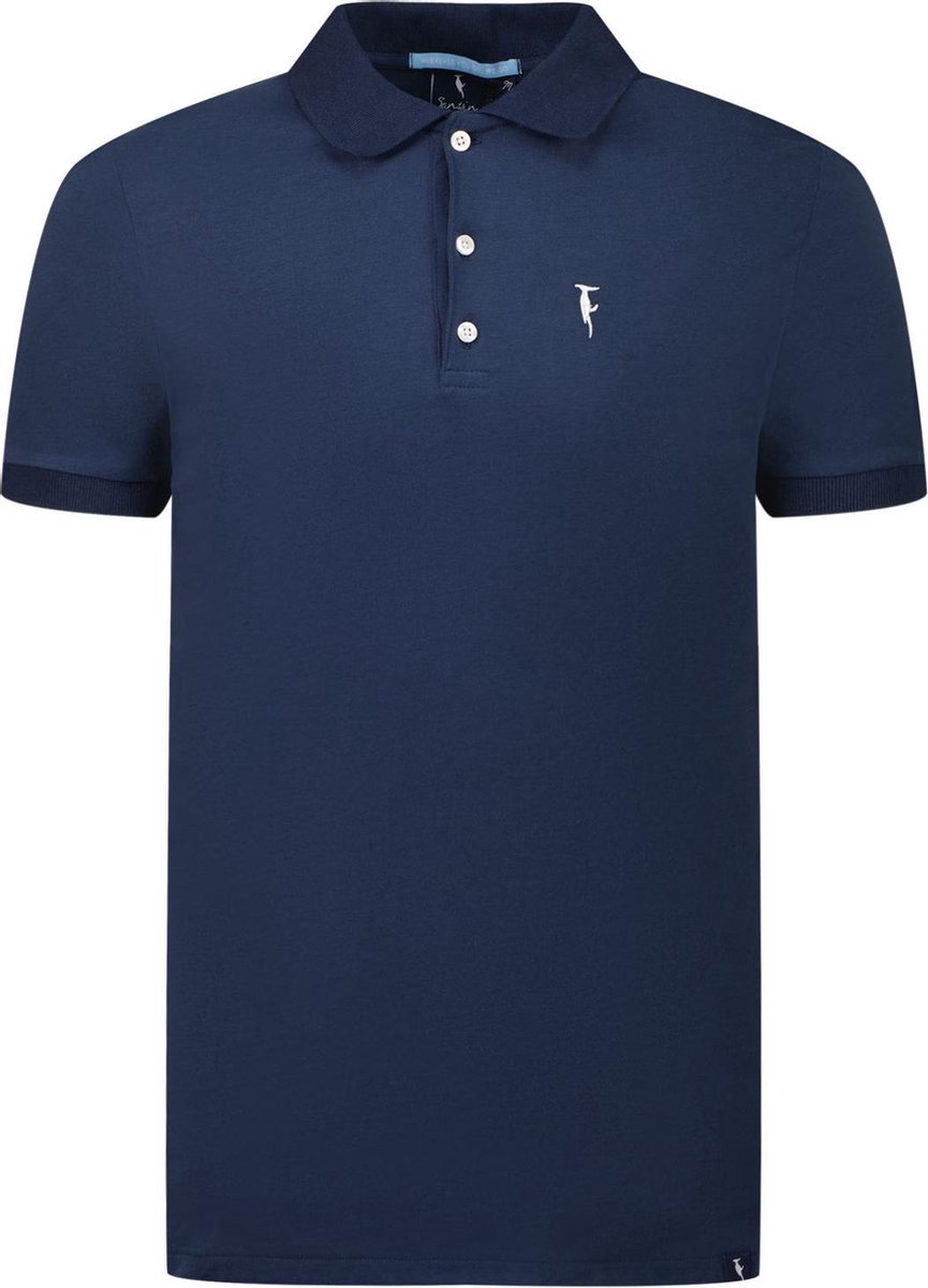 Polo Shirt Heren Sanwin - Donker Blauw Pompano - Maat XL